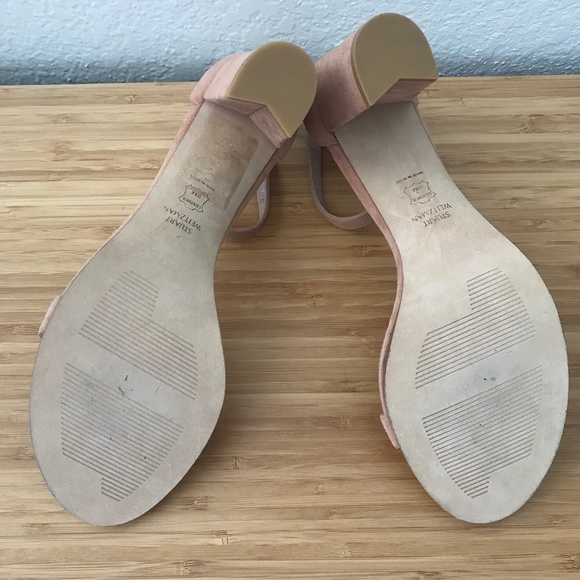 Stuart Weitzman Ankle Strap Sandal Nude Pink - Picture 7 of 12